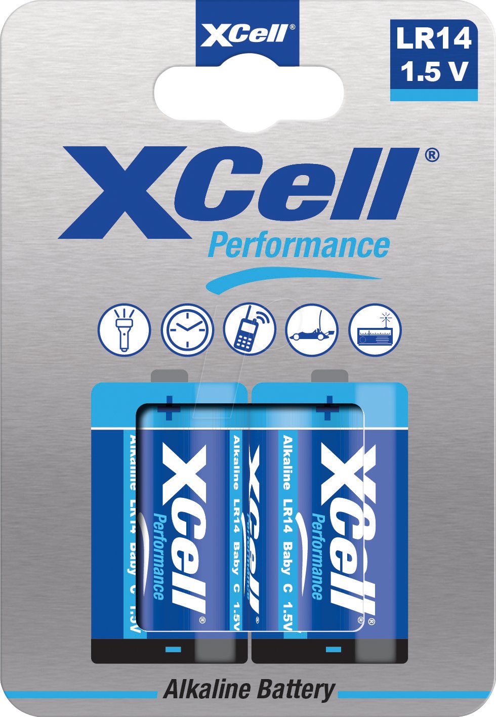XCell Bateria Performance Alkaline LR14 Baby C 2St.