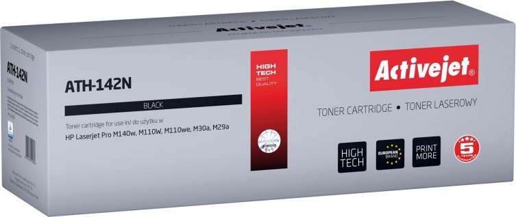 Toner Activejet Activejet ATH-142N Toner (zamiennik HP 142A W1420A; Supreme; 950 stron; czarny)