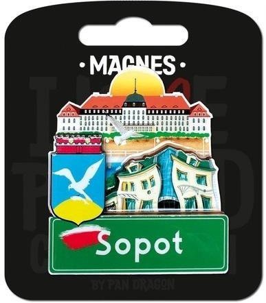 Pan Dragon Magnes I love Poland Sopot ILP-MAG-C-SOP-26