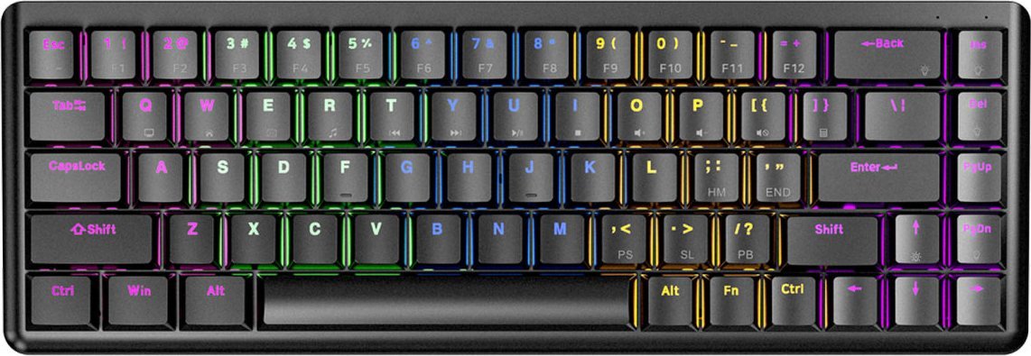 Klawiatura Rampage Low Profile REBEL Red switch (REBEL-BLACK)