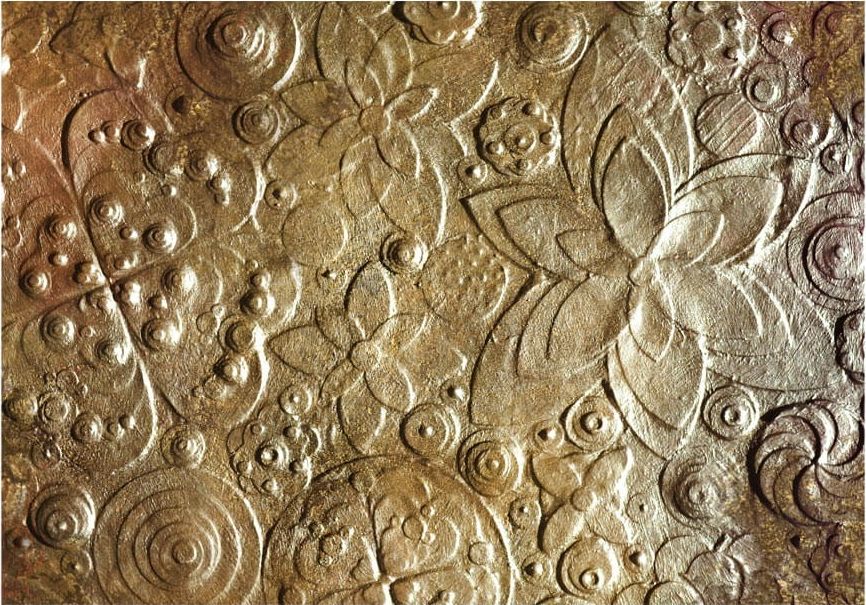 DecoNest Fototapeta - Wirtuozeria złota - 200X140