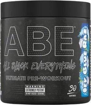 Applied Nutrition - Przedtreningówka, ABE - All Black Everything, Icy Blue Raz, Proszek 375g