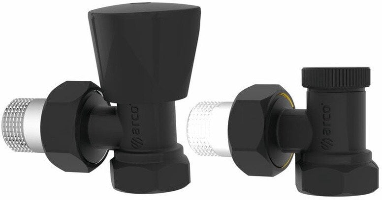 SET OF BLACK TOWELDRYER VALVES 1/2