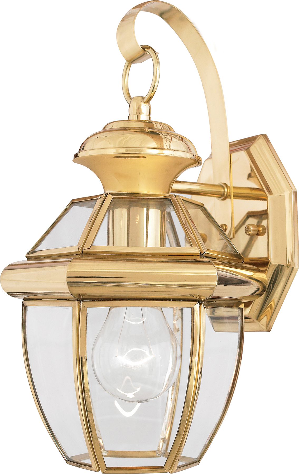 Kinkiet Elstead Kinkiet ogrodowy IP44 mosiężny Elstead Newbury QZ-NEWBURY2-S-PB