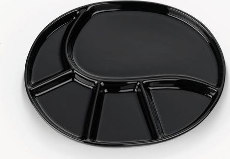 Kela Talerz Vroni do fondue, 28,5x22 cm, czarny