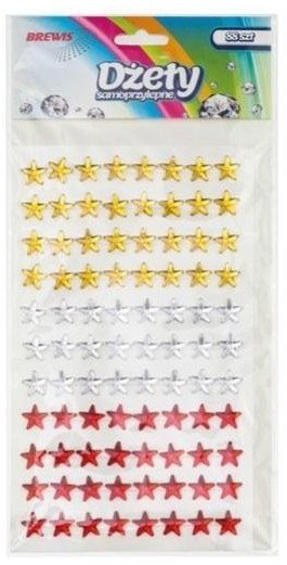 Dżety samoprzylepne gwiazdki 88szt