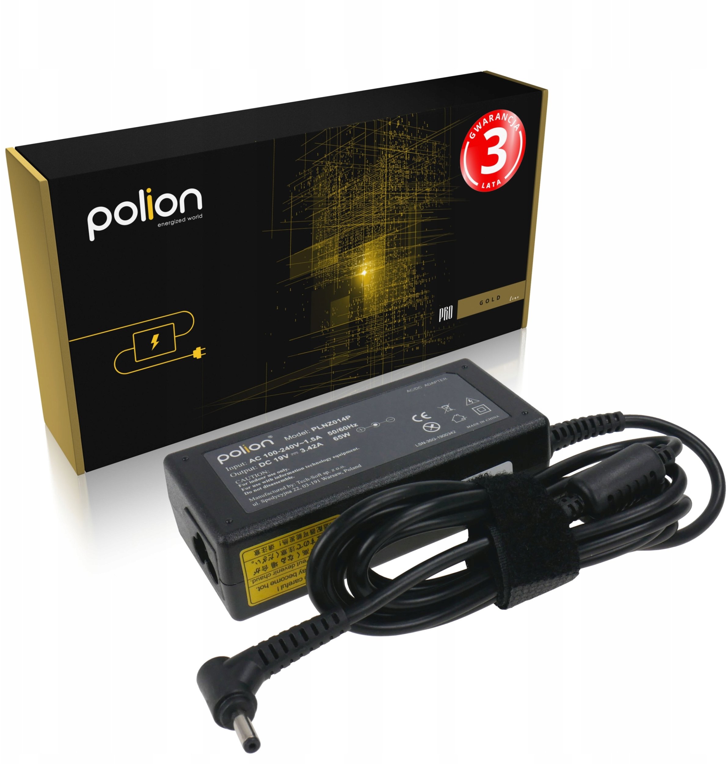 Zasilacz do laptopa ASUS 65W 19V 3,42A wtyk 4,0x1,35mm