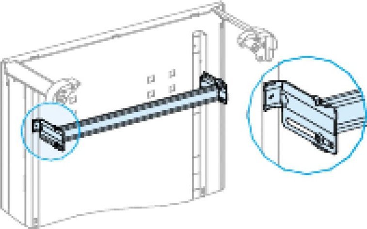 Schneider Electric Prisma Plus G Szyna montażowa TH35 35x15x450mm nastawna LVS03002