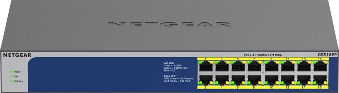 Switch NETGEAR GS516PP-100EUS