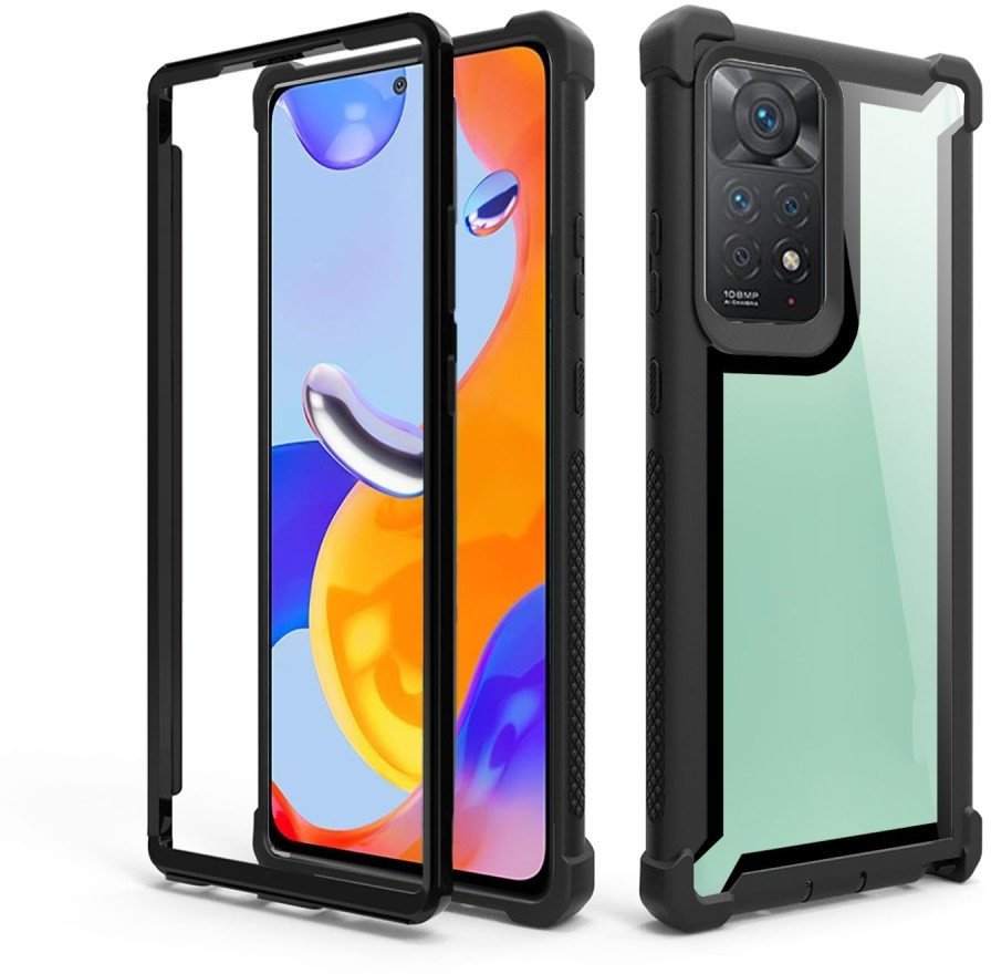 Etui pancerne 360 Supero Spare do Redmi Note 12 Pro 5G/Poco X5 Pro 5G, czarne