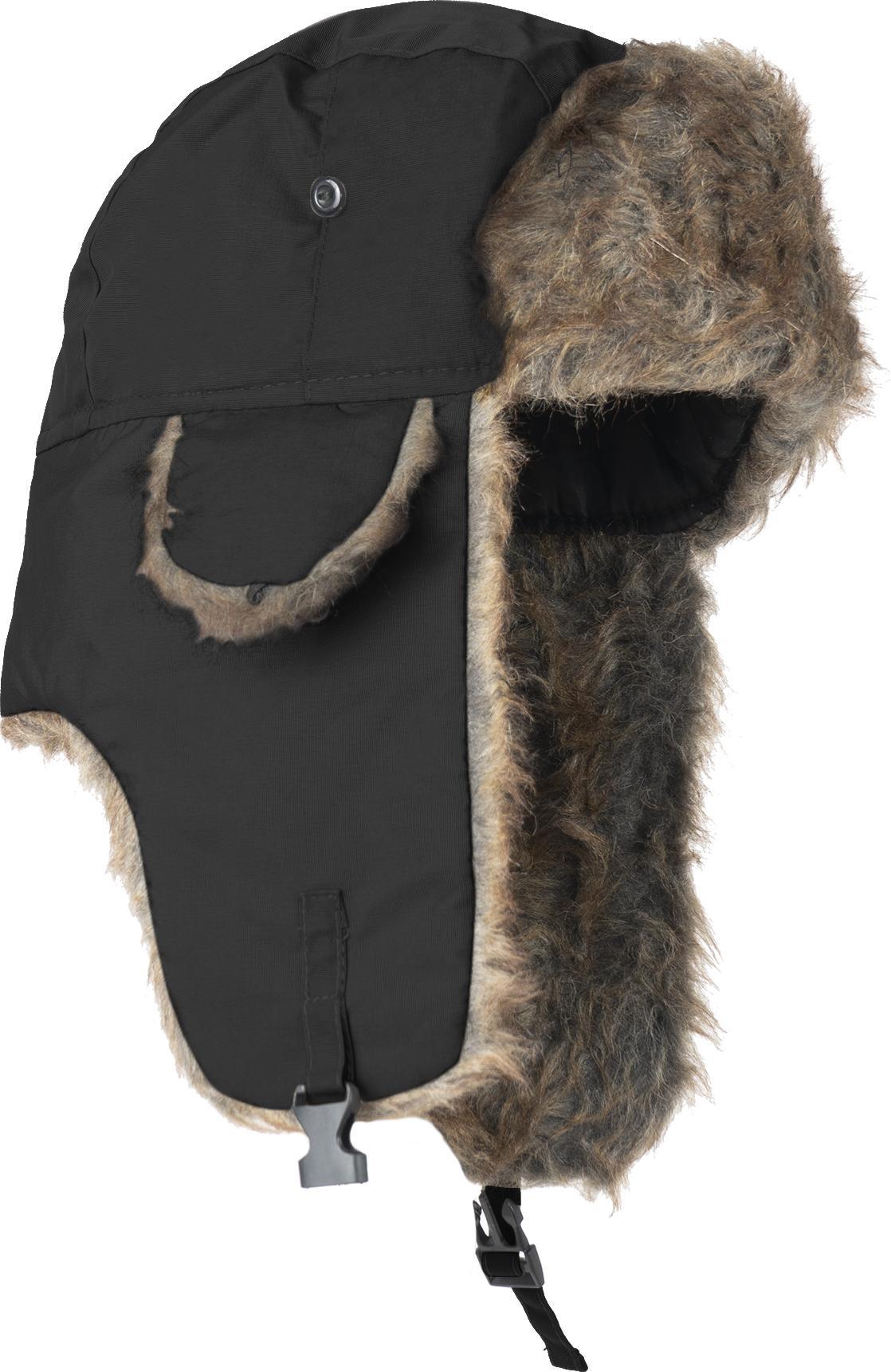 Aleszale Czapka Damska Męska Uszatka Pilotka Zimowa Futro - Czap-Usz-Rus-09