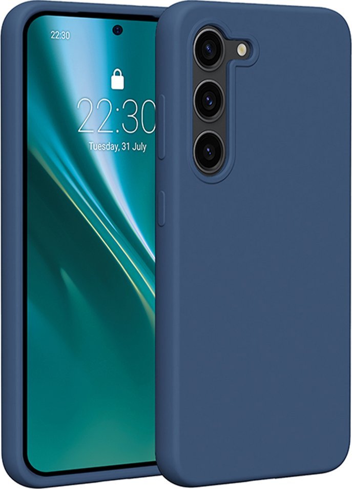 Etteri Nakładka Etteri Silicone Case do Samsung Galaxy S23 ciemnoniebieska