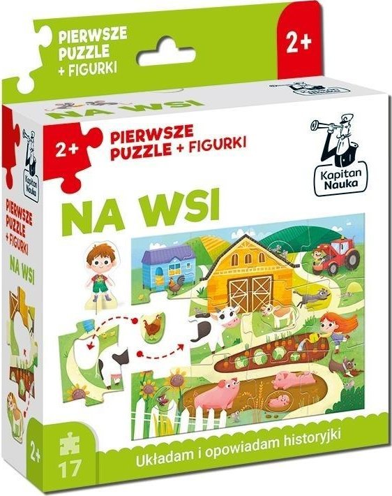 Na wsi. Pierwsze puzzle + figurki. Kapitan Nauka
