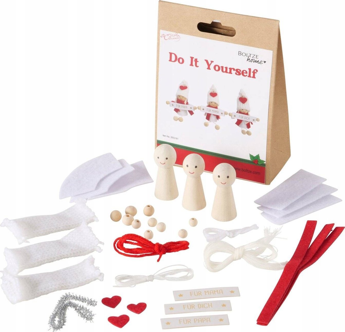 Boltze Home Zestaw DIY do samodzielnego stworzenia ozdób, 3 ludziki