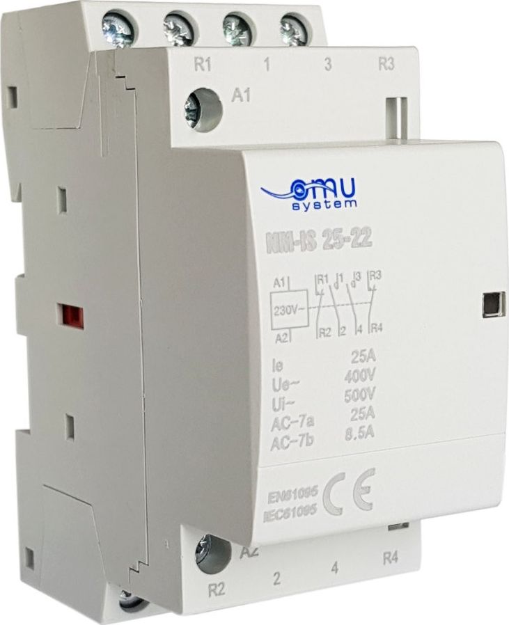 Marlanvil Stycznik modułowy 230VAC 25A 2No+2NC do sterowania systemów 1 i 3 fazowych XBS NM-IS 25-22 5220