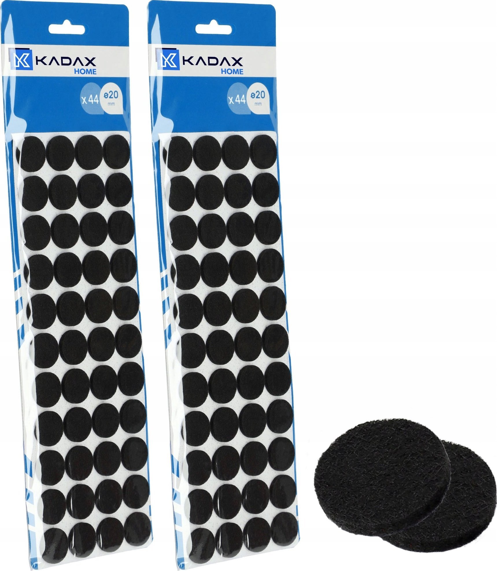 Kadax 88x KADAX Podkładki Filcowe Pod Meble Krzesła Samoprzylepne Zestaw Grube