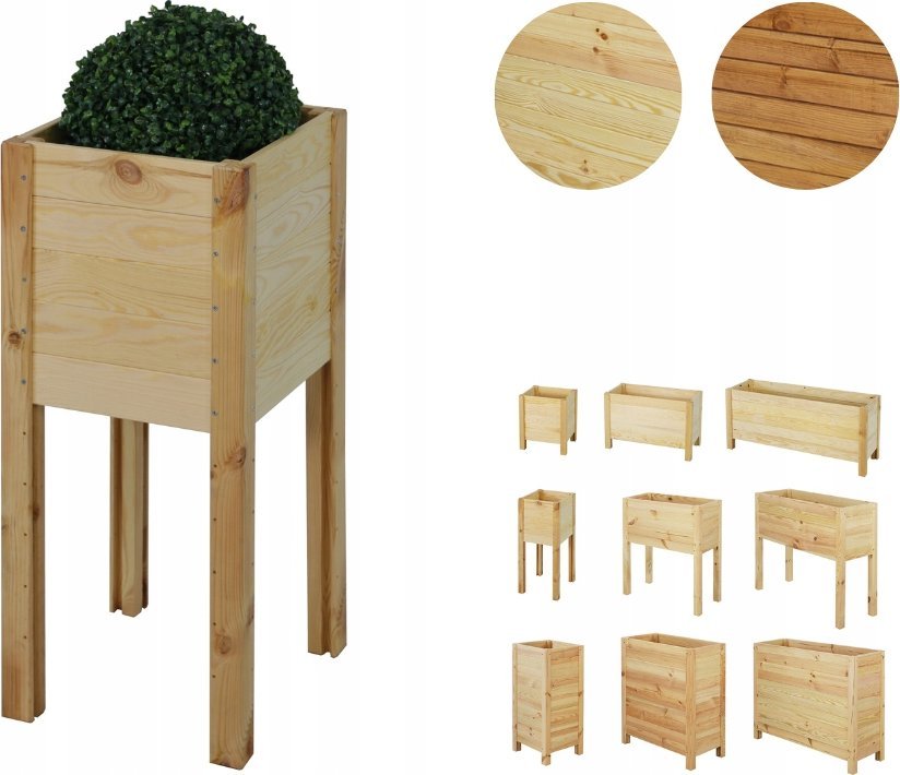 Wamar-Sosenka DREWNIANA DONICA SKRZYNIA BALKONOWA ERDES-5-1 NATURALNY DREWNO SOSNOWE