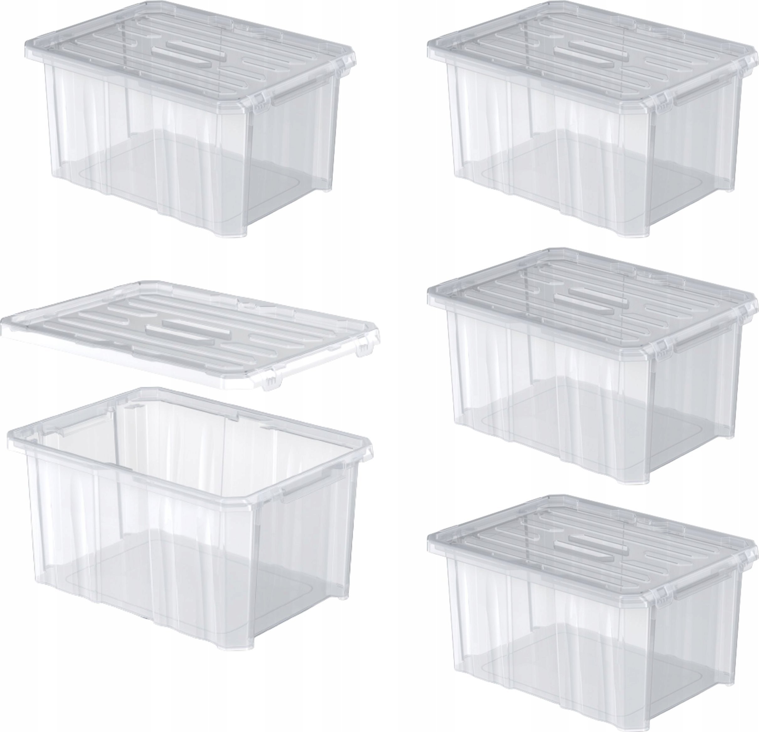 Prosperplast 5x Pojemnik do przechowywania NCC16 + pokrywa Pudełko