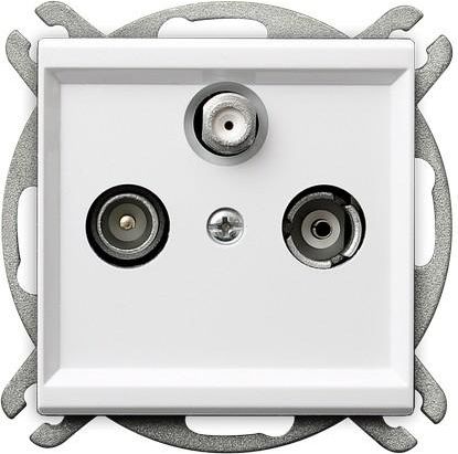 Ospel Gniazdo antenowe Sonata RTV-SAT końcowe białe (GPA-RS/m/00)