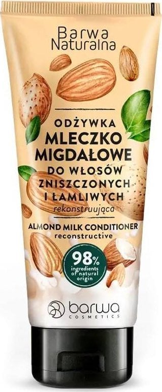 Barwa Barwa Naturalna odżywka do włosów zniszczonych i łamliwych Mleczko Migdałowe 200ml