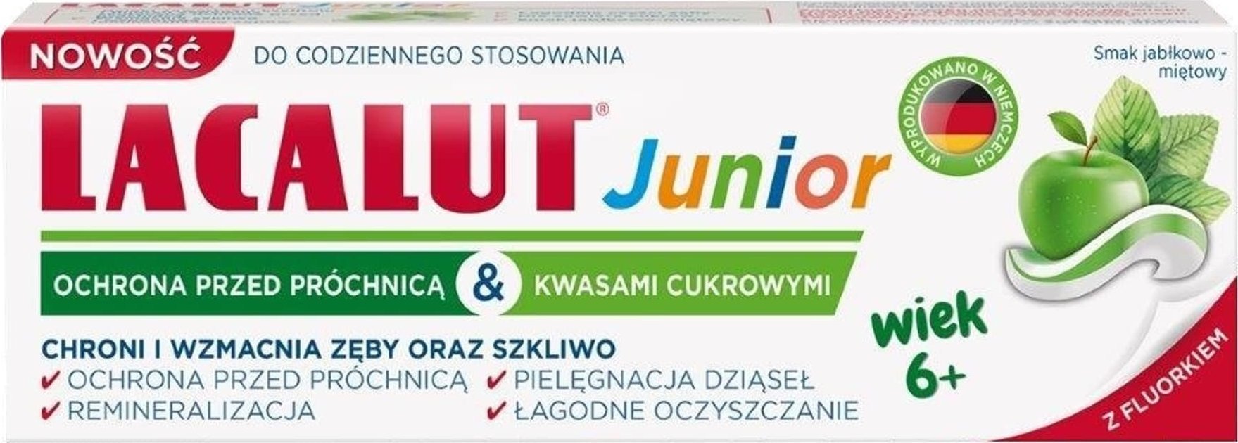 Zdrovit LACALUT Junior Pasta do zębów dla dzieci od 6 lat 55ml