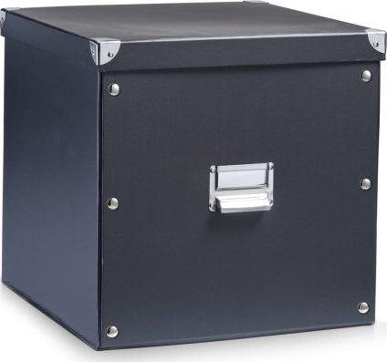 Zeller Pudełko do przechowywania, 34x33x32 cm, kolor czarny, ZELLER