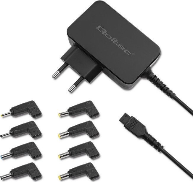 Zasilacz do laptopa Qoltec 45 W, Wiele wtyczek, 1.5 A, (51025)