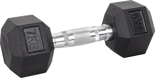 inSPORTline ‎‎Hantel Hexsteel gumowany 1 x 7 kg