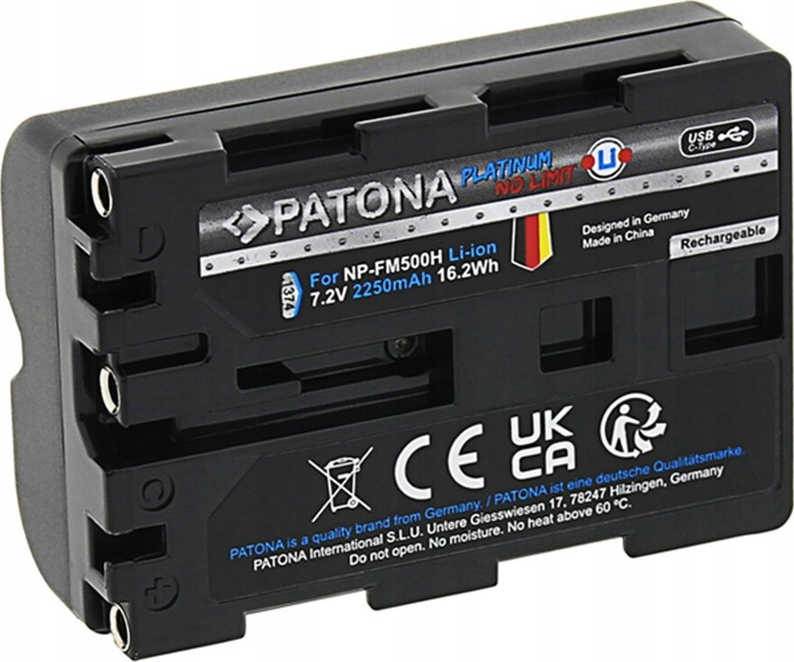 Patona Platinum Sony Npfm500H Usbc