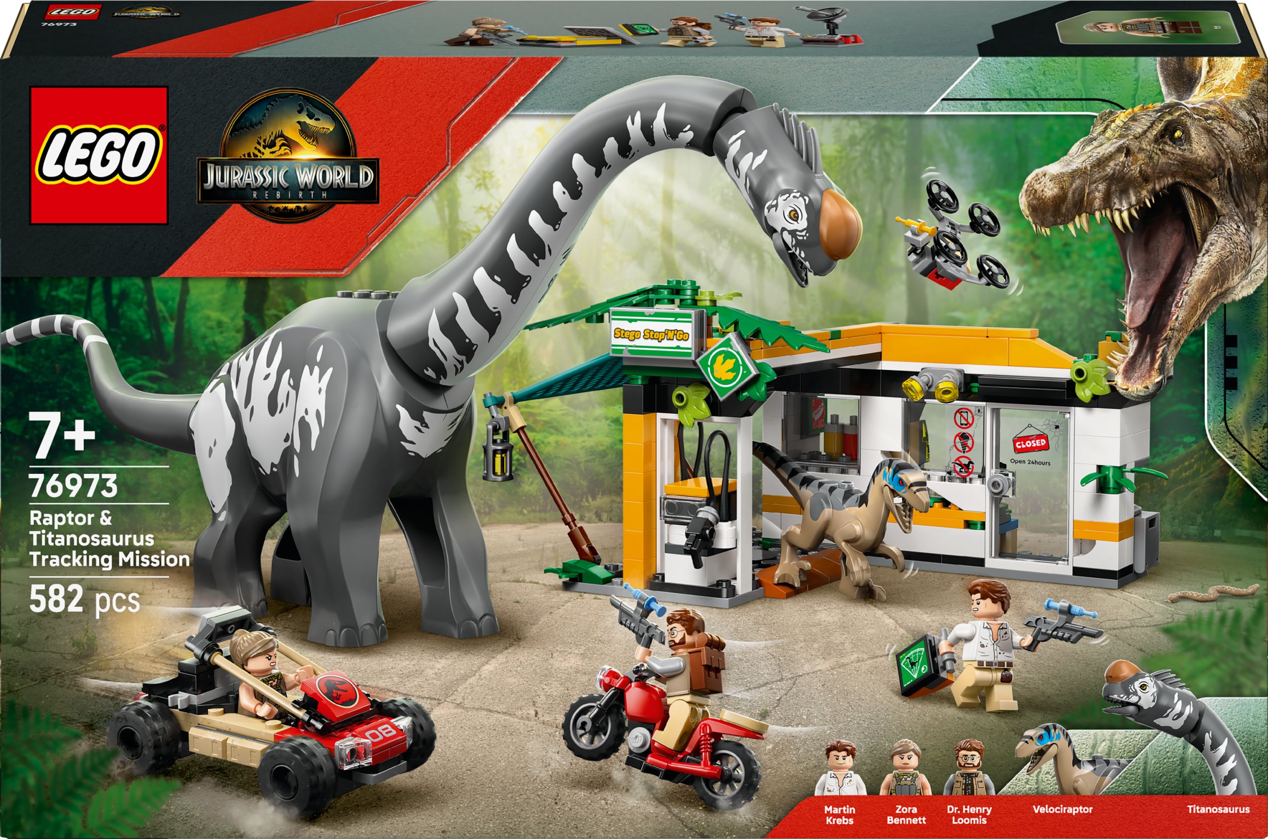 LEGO Jurassic World Na tropie tytanozaura i raptora (76973)