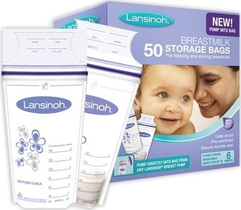 Lansinoh Woreczki na mleko fiolotowe 50x180ml