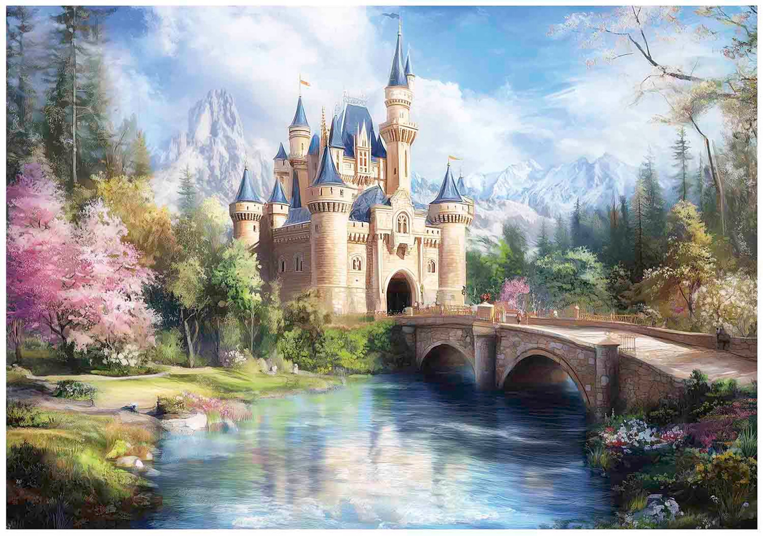 Fototapeta Dla Dziewczynki Zamek Bajkowy Tapeta Do Pokoju Dziecka 400X280