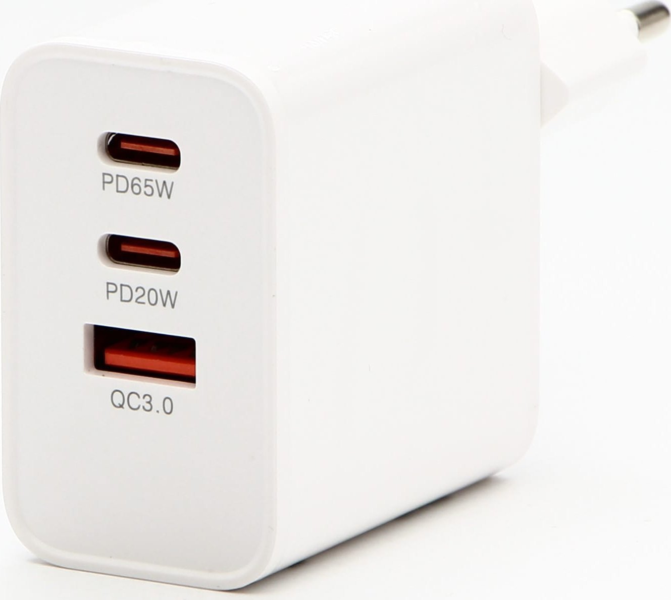 Powerton Zasilacz / sieciowy adapter 65W, 3 porty, USB-C, USB-A, 65W GaN Charger