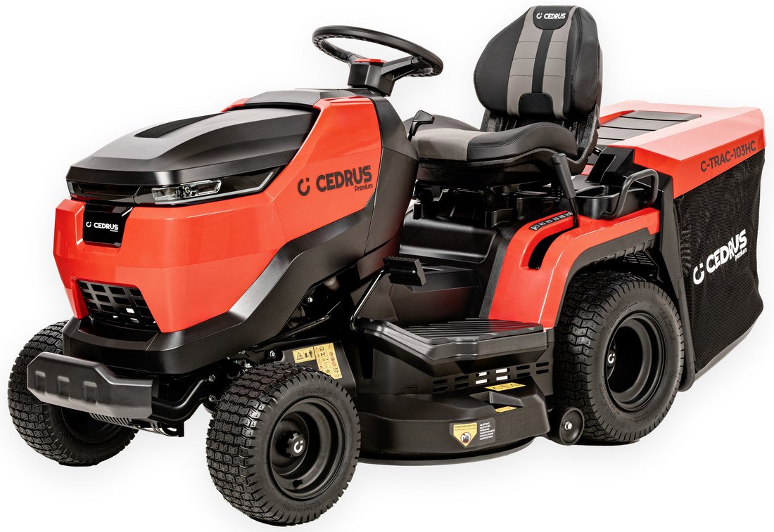 Cedrus C-Trac 103Hc Premium Lux Traktorek Ogrodowy Do Trawy Z Tylnym Wyrzutem Kosiarka Samojezdna Spalinowa Do Trawy Hydrostat 102Cm 2 Cylindry C-Trac