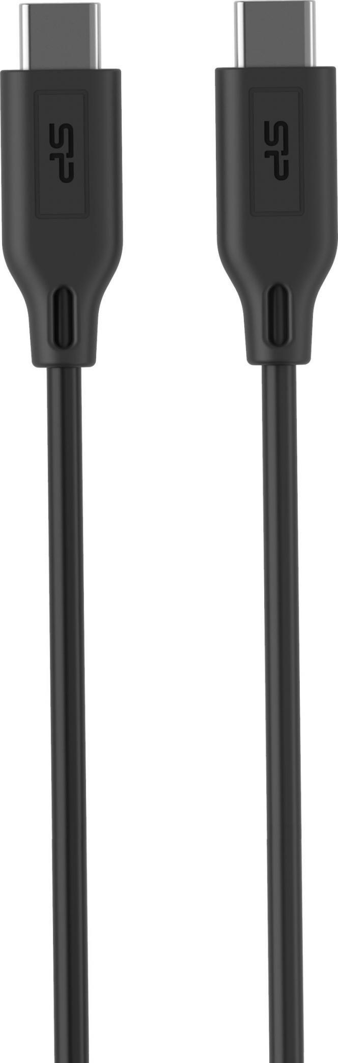 Kabel USB Silicon Power USB-A - USB-C 1 m Czarny (SP1M0ASYLK15CC1K)