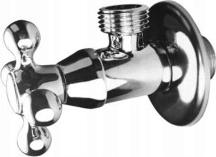 IDMAR Zawór kątowy 1/2x3/4 z głowicą ceramiczną RETRO 1010