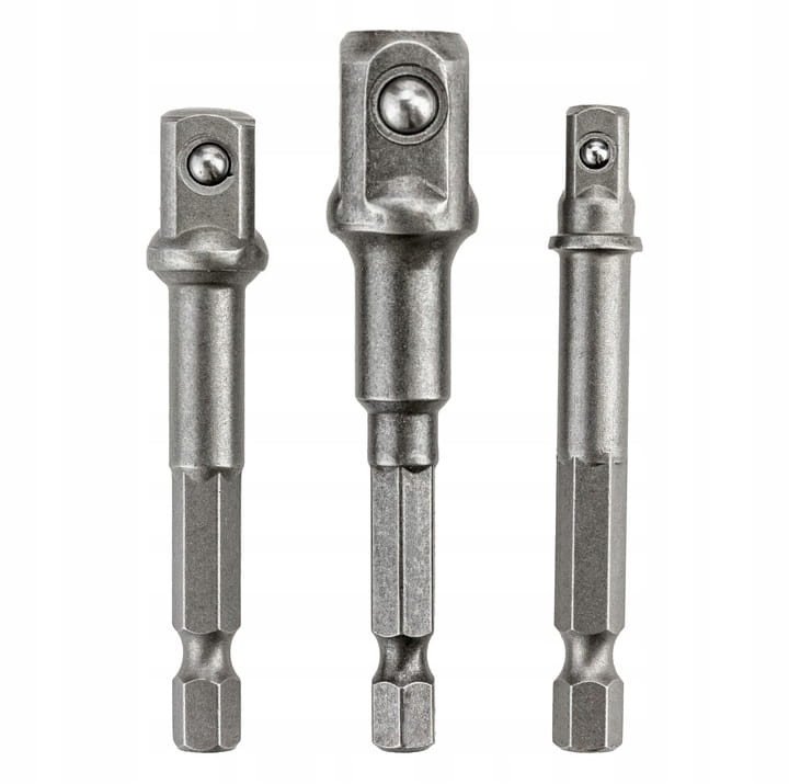 Zestaw adapterów HEX do nasadek 3 szt
