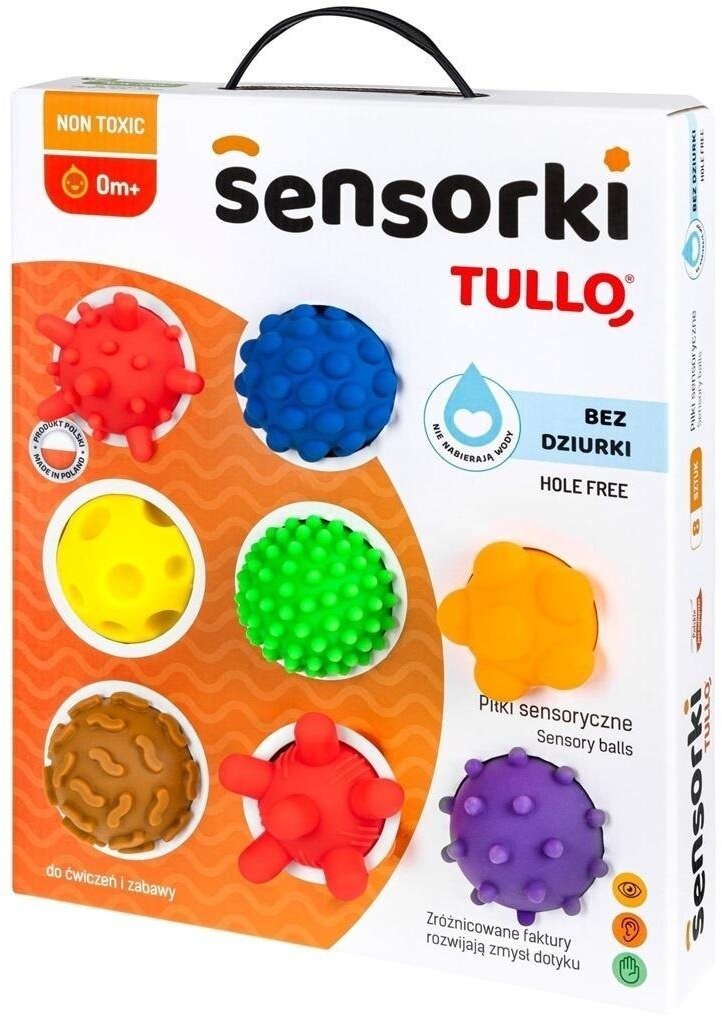 Piłeczki sensoryczne 8szt Bez dziurki REF802 78024