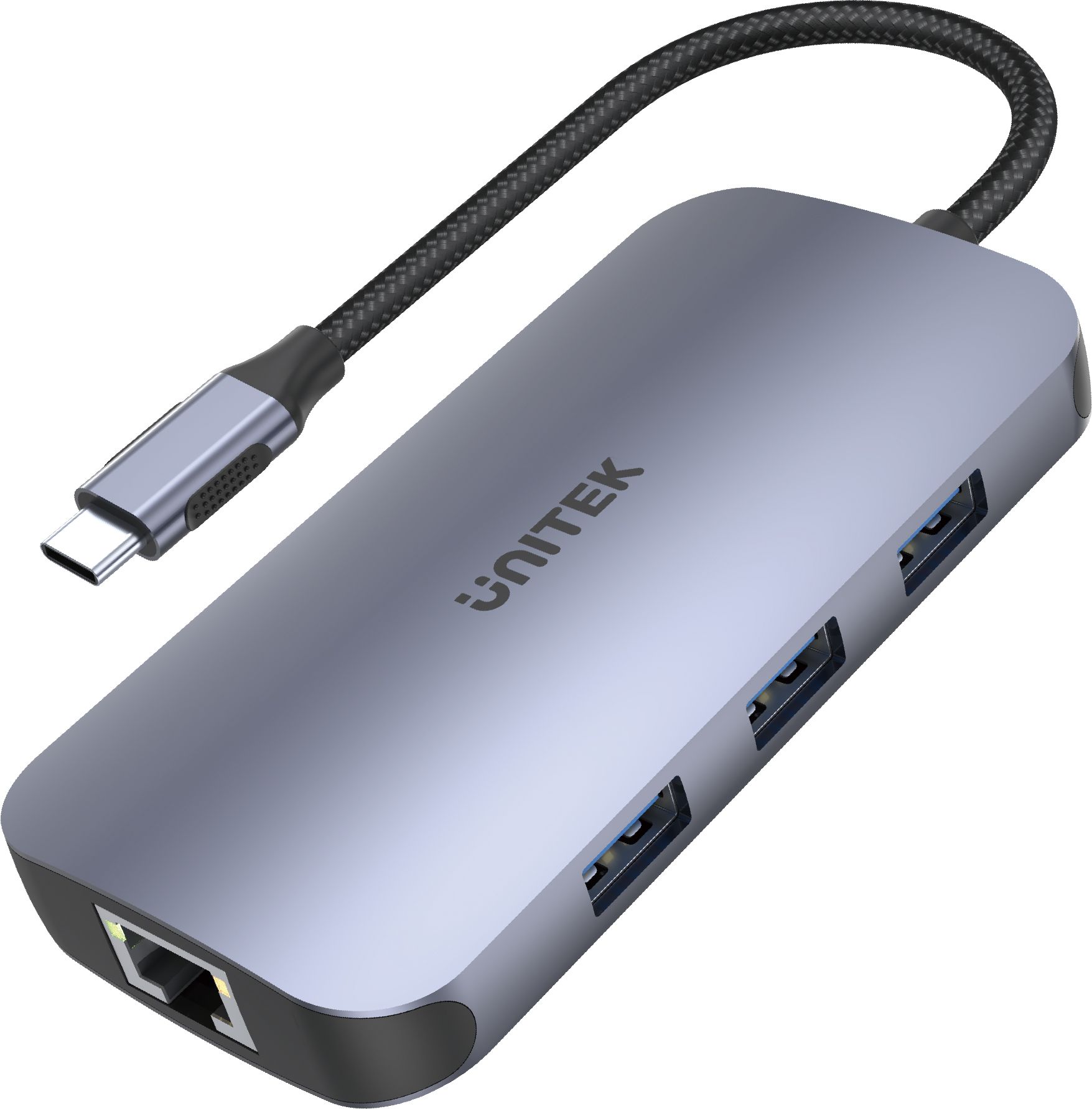 HUB USB Unitek 1x RJ-45 1x USB-C 1x USB-C PD 1x SDHC + 3x USB-A 3.2 Gen1 (D1071A)
