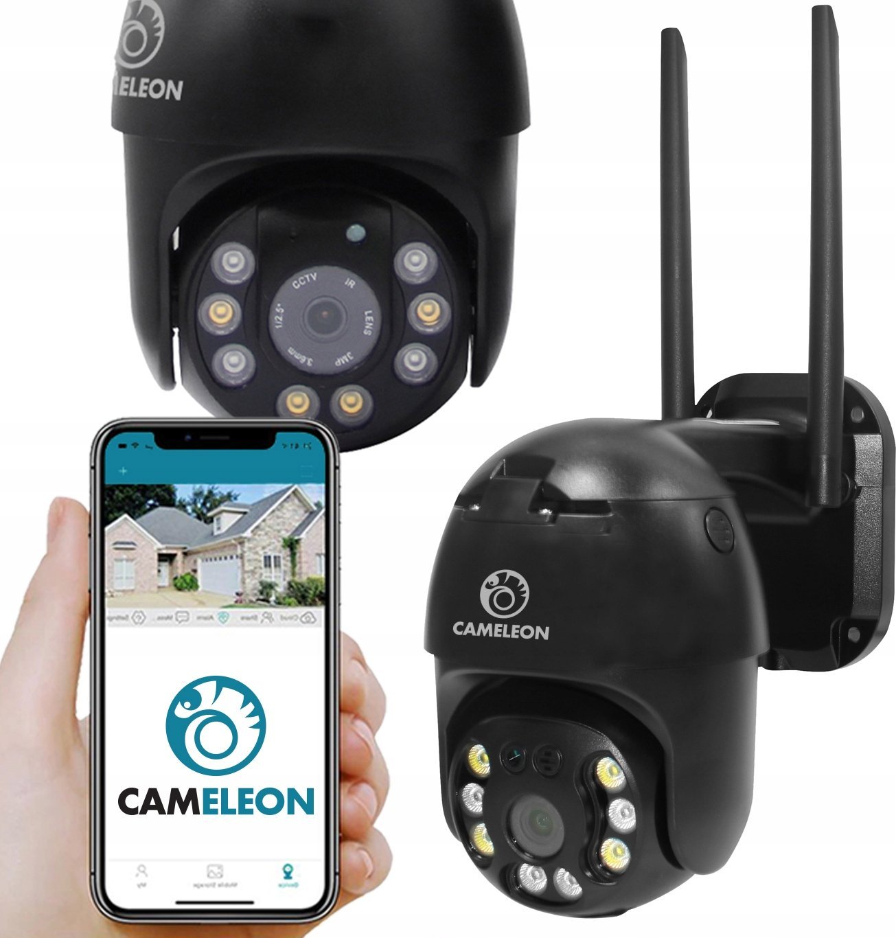 KAMERA ZEWNĘTRZNA CZARNA 5MPX CAMELEON ABQ-A6B