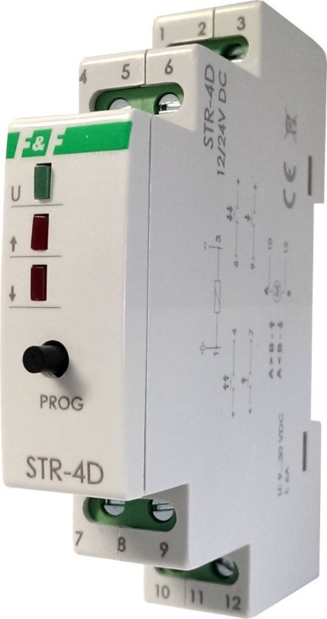 F&F Sterownik rolet do silników 12/24V DC STR-4D
