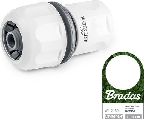 Bradas WHITE LINE Szybkozłącze UNIVERSAL 1/2", 5/8", 3/4" STOP