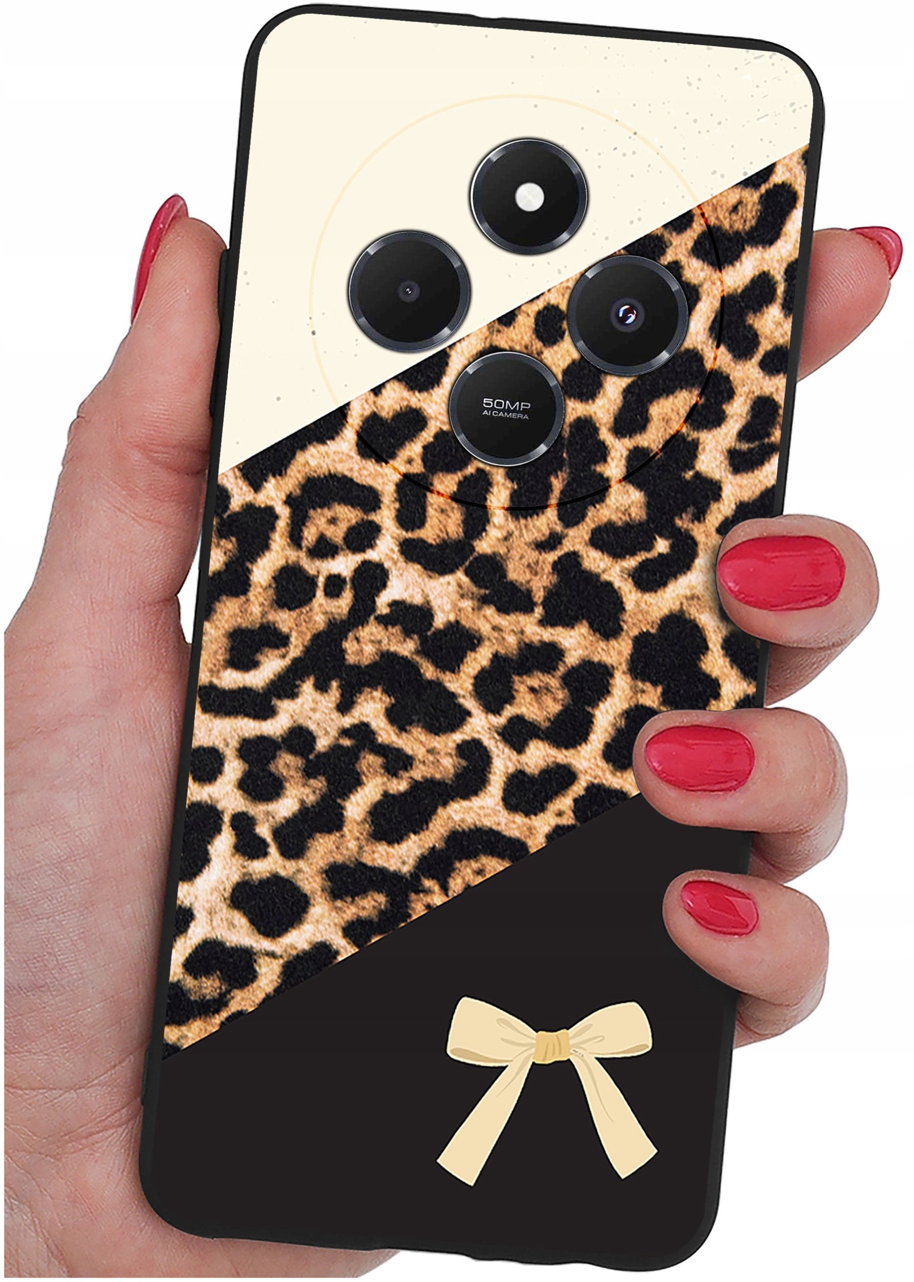 Etui do Xiaomi Redmi 14C WZORY |SILIKONOWE MATT CASE + SZKŁO 9H