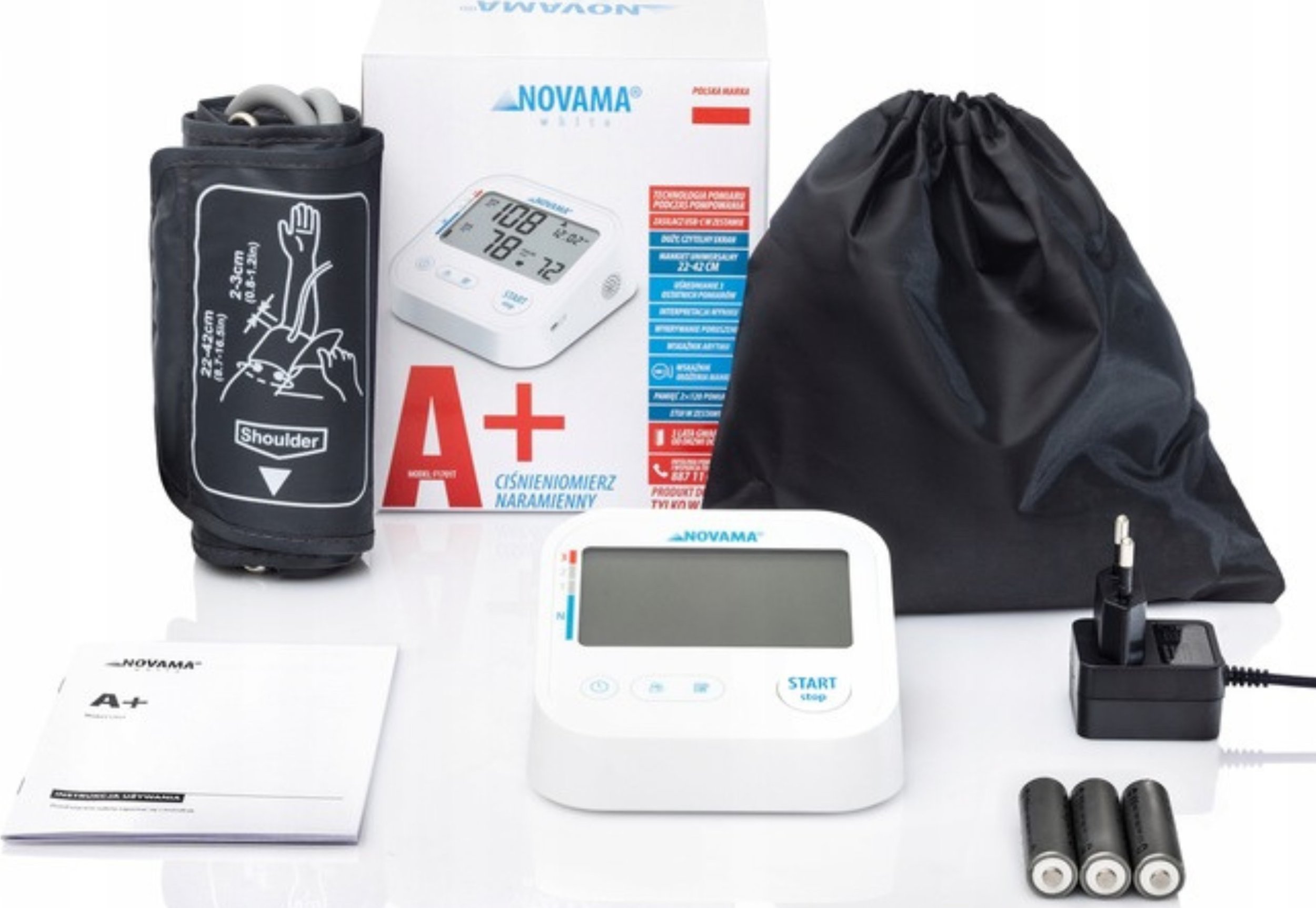 Ciśnieniomierz Osram NOVAMA White A+ Ciśnieniomierz naramienny FUNKCJA MOWY USB-C