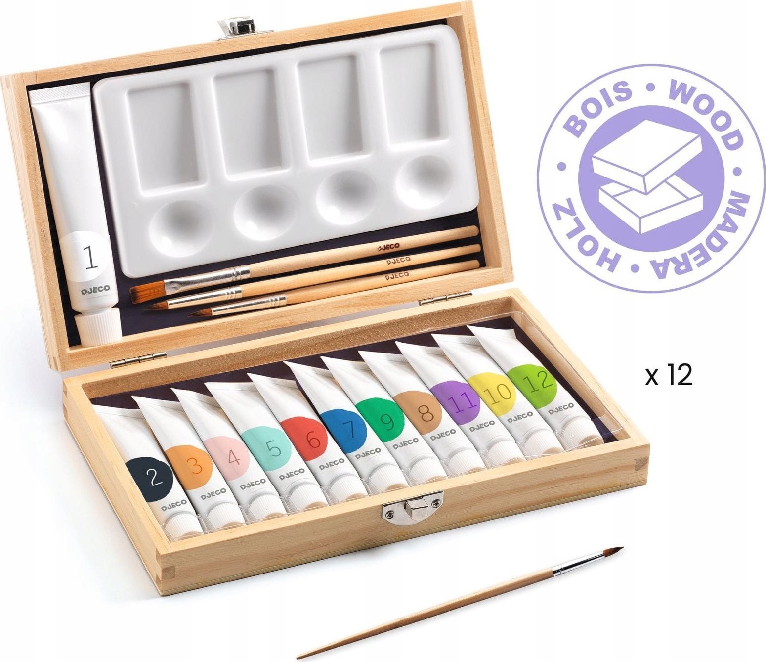 Djeco Djeco 12 guašų - Menininko dėžė