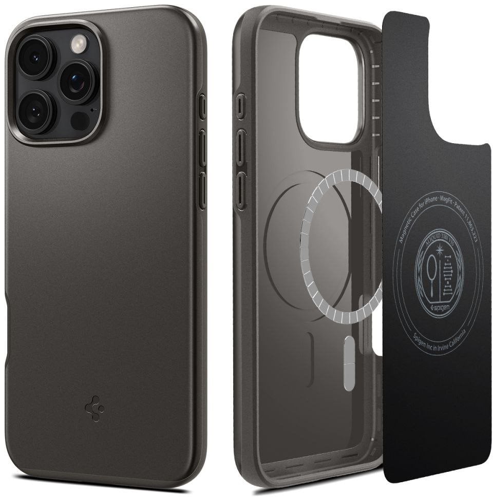 Etui Spigen Thin Fit MagSafe na iPhone 16 Pro - czarne