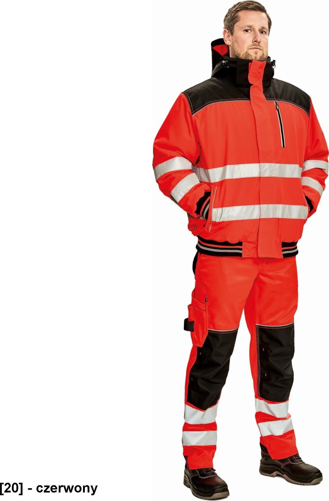 CERVA KNOXFIELD HI-VIS PILOT- kurtka zimowa, 100% poliester, - żółty/pomarańczowy, rozm. L