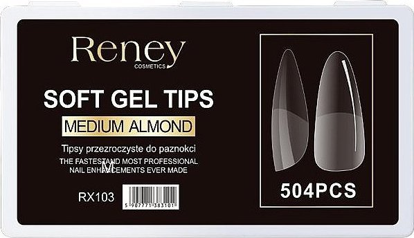 Reney Cosmetics Tipsy formy akrylowe przezroczyste do paznokci Reney RX-103 504 szt
