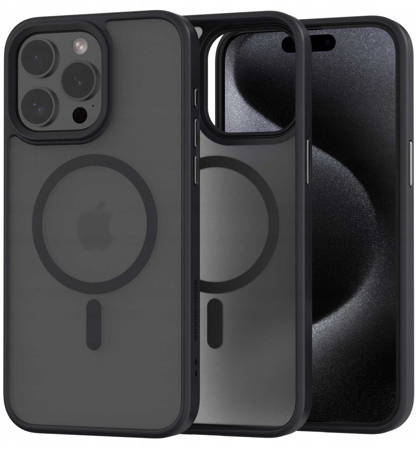 SpaceCase Etui Hybrid Mag iPhone 15 Pro Max black standard