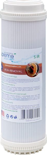 Supreme Wkład odżelaziający S-IR Supreme do filtrów wody 10 cali